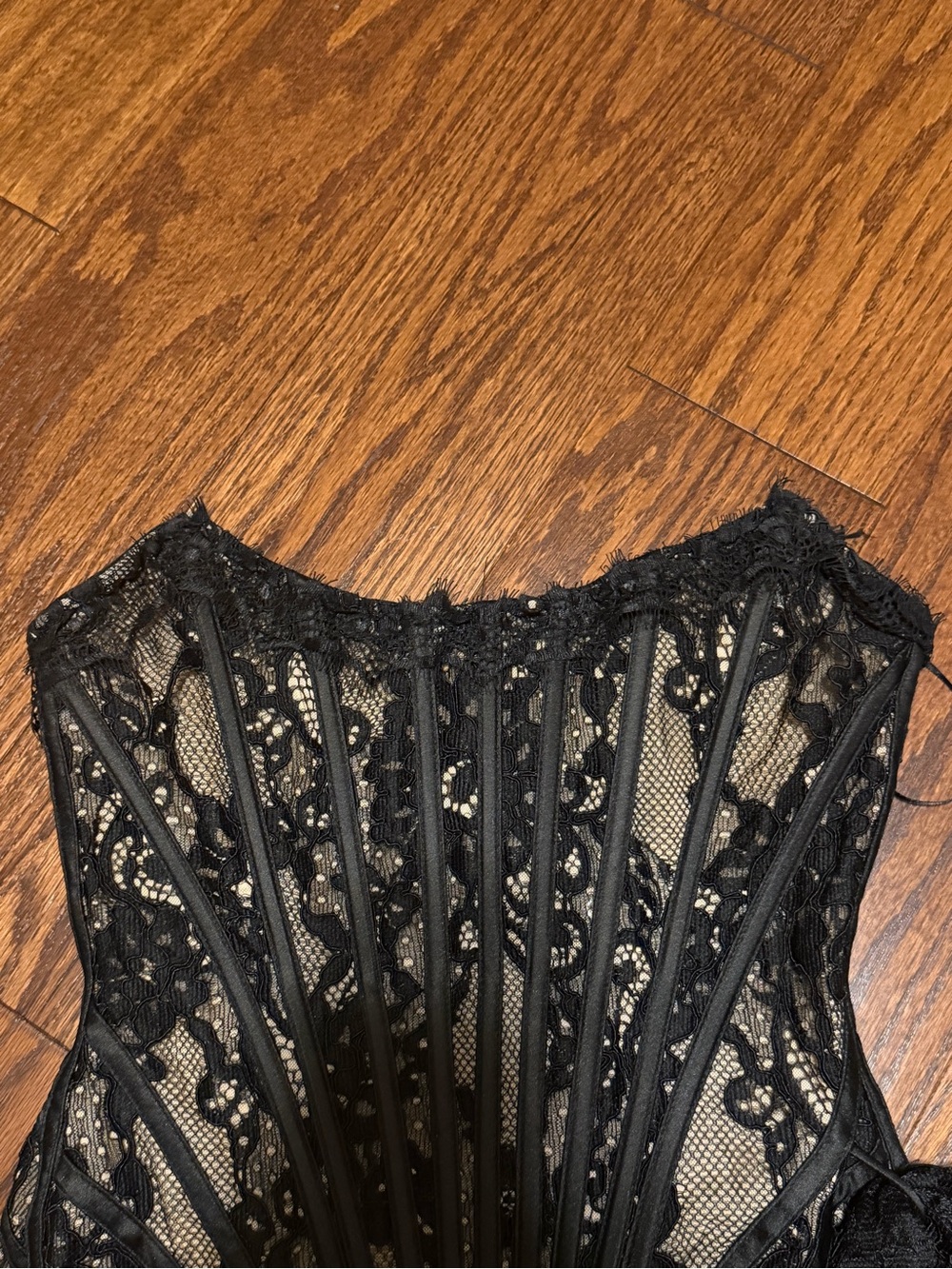 Heiress The Lace Corset Mini Dress - Black - Picture 4 of 6